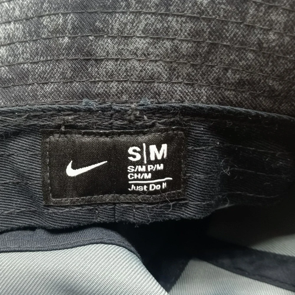 Nike Bucket Hat Black Acid Wash Futura Logo Embroidered Sun Cap SM